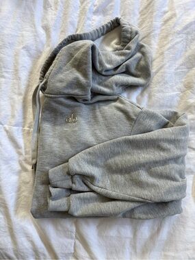 Alo Accolade Hoodie - Gray - SMALL